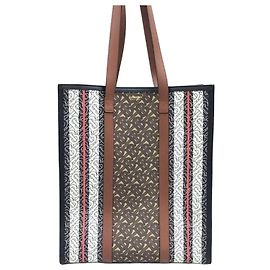 Burberry TB Monogram Stripe Große Shopper Tasche
