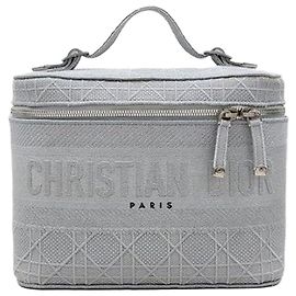 Dior Necessaire de viagem Cannage cinza