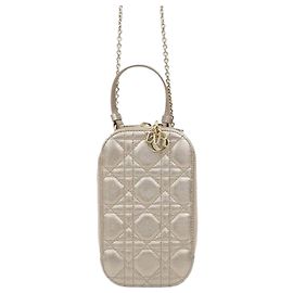 Dior Borsa a catena porta-cellulare Gold Lady