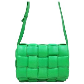 Bottega Veneta Borsa a tracolla Cassette imbottita Intrecciato verde