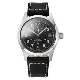 Autre Marque Orologio in pelle da uomo Khaki Field