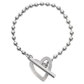 Gucci Heart Bar Silver Armband