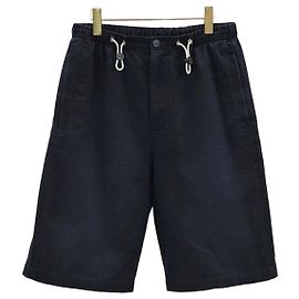 Gucci Pantaloncini blu navy con logo ricamato