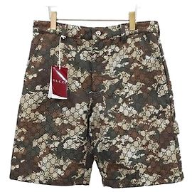 Gucci Pantaloncini in jacquard militare
