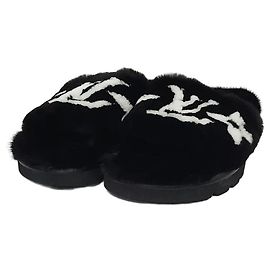 Louis Vuitton Pantofole Mule Comfort in Visone Nero