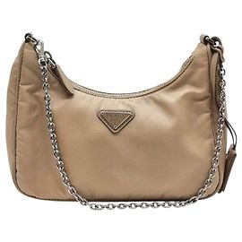 Prada Borsa Hobo Crossbody in Tessuto Re-Nylon