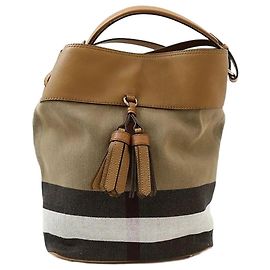Burberry Borsa Hobo Media House Check Ashby Tassel Borsa a Tracolla