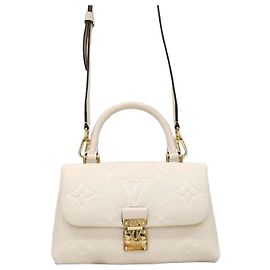Louis Vuitton Bolsa de Ombro Madeleine BB Cream Beige Monogram Empreinte