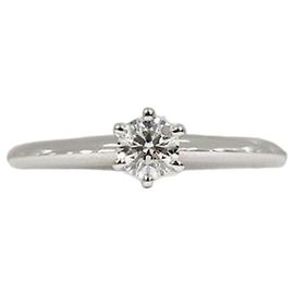 Tiffany & Co Fede nuziale in platino e diamanti Misura