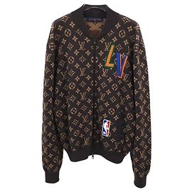 Louis Vuitton Bomberjacke aus Strick mit Monogramm