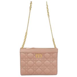 Dior Borsa a catena e pochette con zip Caro Rosa