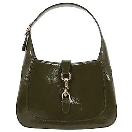 Gucci Jackie Small Patent Forest Green