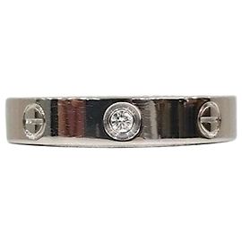 Cartier Anello LOVE con diamante in oro bianco