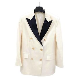 Louis Vuitton Women's Satin Lapel Double Breasted Jacket