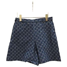 Gucci Women's Washed Organic Denim Shorts