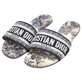 Dior Mules Dway Azul Oscuro