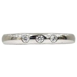 Tiffany & Co Elsa Peretti Bandring aus Platin und Diamanten, Größe