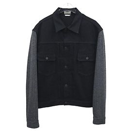 Dior Giacca in denim a righe Nero