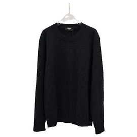 Fendi Pull Selleria en coton FF noir