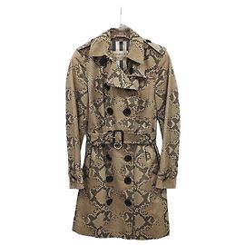 Burberry Python Print Trench Coat