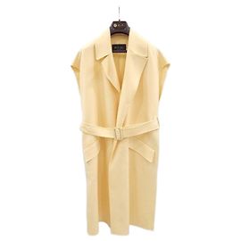 Loro Piana Chaleco largo de cachemira Florian amarillo XS