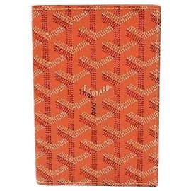 Goyard Special Orange Grenelle Passport Case Wallet