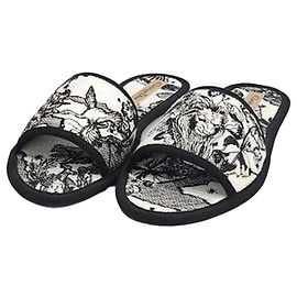 Dior Baumwoll-Slipper mit Zodiak-Stickerei