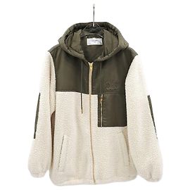 Céline Giacca in cashmere effetto pelliccia fleece Khaki
