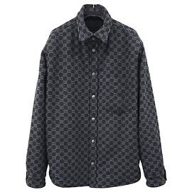 Gucci Reversible Wool Denim Shirt Jacket