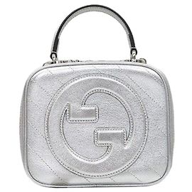 Gucci Blondie Mini Top Handle Bag Metallic Silver