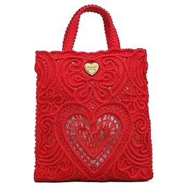 Dolce & Gabbana Cordonetto Small Crochet Shopper Tote Bag
