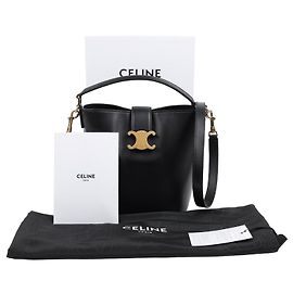 Céline Picca Borsa Louise in Vitello Liscio Nero