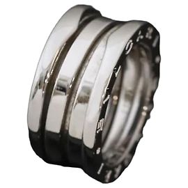 Anello Bulgari B.Zero1 3-Band in oro bianco 18K Misura 48