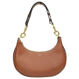 Céline Borsa Ava con tracolla media in vitello Tan