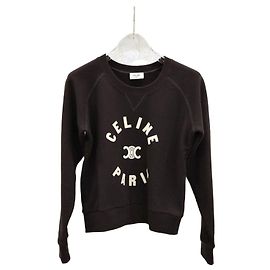 Céline TROIS Logo Sweatshirt XS