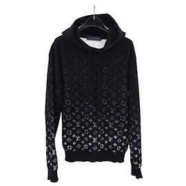 Louis Vuitton Sudadera con capucha de punto degradado Monogram XS