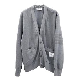 Thom Browne Cardigan in cotone con scollo a V