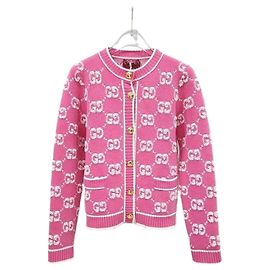Gucci Kaschmir-Bouclé-Jacquard-Cardigan Rosa