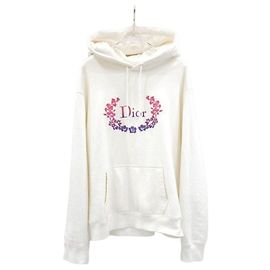 Dior Hoodie com logótipo de flor branca XXL
