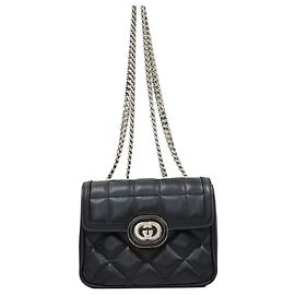 Gucci Mini borsa a tracolla con catena e decorazione intrecciata