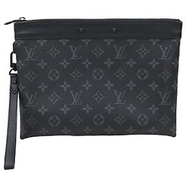 Louis Vuitton Clutch Eclipse Monogram Pochette To Go
