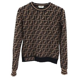 Fendi Strickpullover mit FF-Motiv