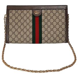 Gucci Ophidia GG Supreme Schultertasche mit Kette