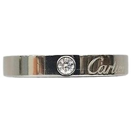 Cartier Anello in platino e diamanti Misura