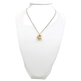 Louis Vuitton Collana con pendente a iniziale dorata