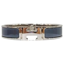 Hermès Click Armband PM Blue Gracie Silver