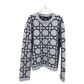 Dior Cannage Jacquard Kaschmir-Pullover XXL