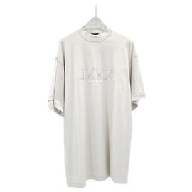 Balenciaga Oversized T-Shirt mit besticktem Logo und kurzen Ärmeln
