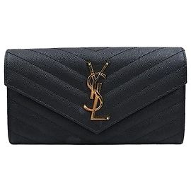 Autre Marque Monogram Flap Long Wallet