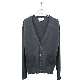 Thom Browne Gray Wool Cardigan